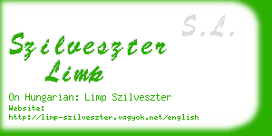 szilveszter limp business card